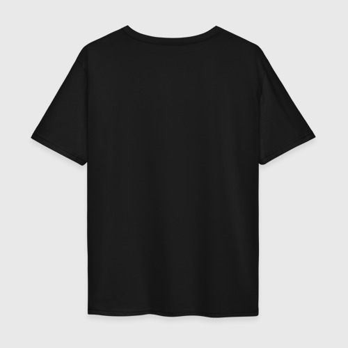 Мужская футболка хлопок Oversize с принтом MITSUBISHI | МИТСУБИСИ, вид сзади #1