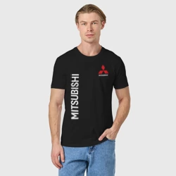 Мужская футболка хлопок Mitsubishi Митсубиси - фото 2