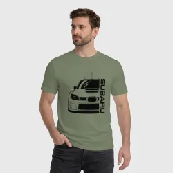 Мужская футболка хлопок Subaru Субару Импреза - фото 2