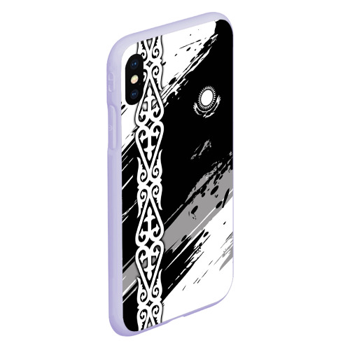 Чехол для iPhone XS Max матовый Форма Казахстан, цвет светло-сиреневый - фото 3