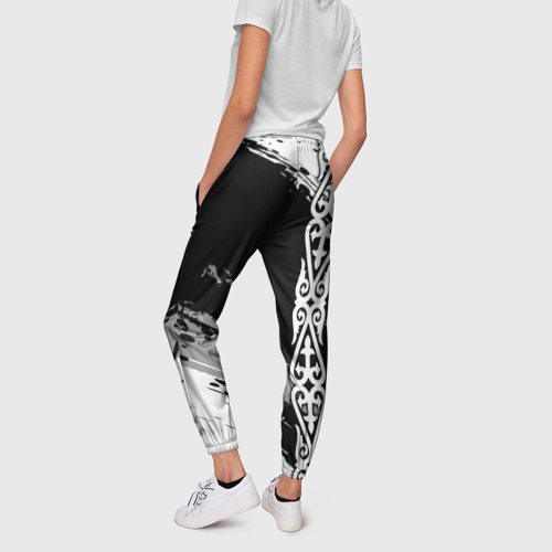 Женские брюки 3D Форма Казахстан, цвет 3D печать - фото 4