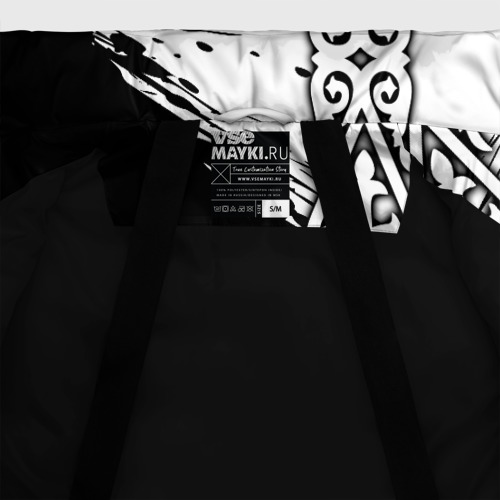 Женская зимняя куртка Oversize Форма Казахстан, цвет черный - фото 7