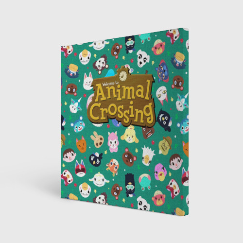 Холст квадратный Animal Crossing, цвет 3D печать