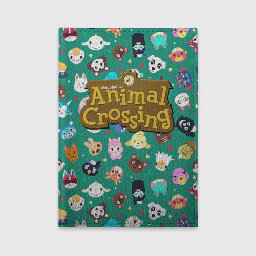 Обложка для автодокументов Animal Crossing, цвет зеленый