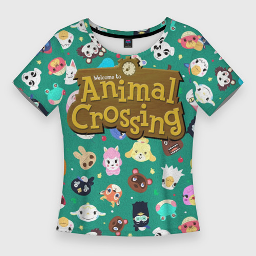 Женская футболка 3D Slim Animal Crossing, цвет 3D печать