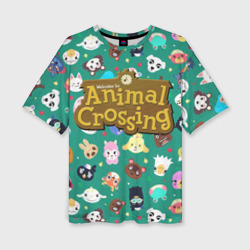 Женская футболка oversize 3D Animal Crossing