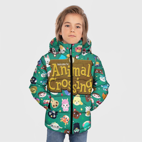 Зимняя куртка для мальчиков 3D Animal Crossing, цвет черный - фото 3