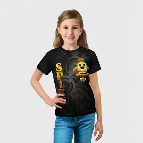 Детская футболка 3D Brawl Stars Robot Spike - фото 5
