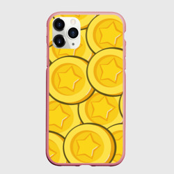 Чехол для iPhone 11 Pro Max матовый Монетки паттерн