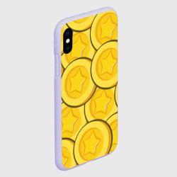 Чехол для iPhone XS Max матовый Монетки паттерн - фото 2