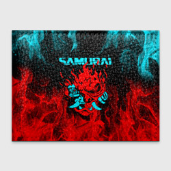 Обложка для студенческого билета Cyberpunk 2077: самурай
