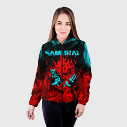 Женская куртка 3D Cyberpunk 2077: самурай - фото 2