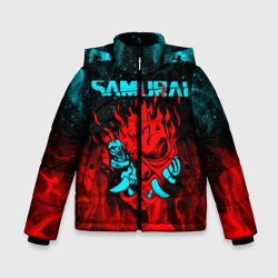 Зимняя куртка для мальчиков 3D Cyberpunk 2077: самурай