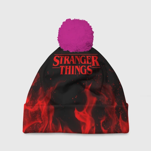 Шапка 3D c помпоном Stranger things Очень странные дела