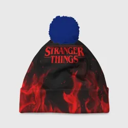 Шапка 3D c помпоном Stranger things Очень странные дела