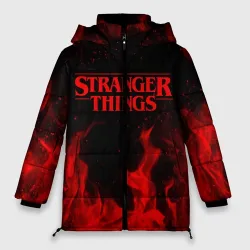 Женская зимняя куртка Oversize Stranger things Очень странные дела