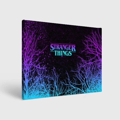 Холст прямоугольный Stranger things Очень странные дела