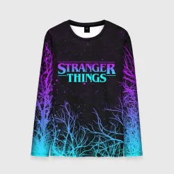 Мужской лонгслив 3D Stranger things Очень странные дела