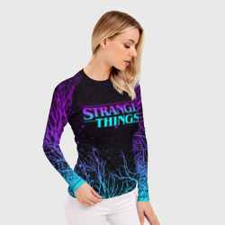 Женский рашгард 3D Stranger things Очень странные дела - фото 2