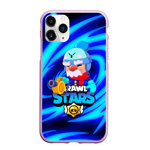 Чехол для iPhone 11 Pro матовый BRAWL STARS GALE, цвет розовый