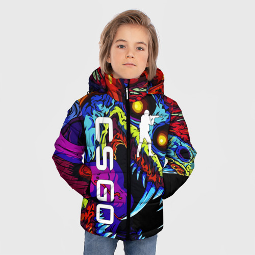 Зимняя куртка для мальчиков 3D с принтом CS GO Hyperbeast, фото на моделе #1