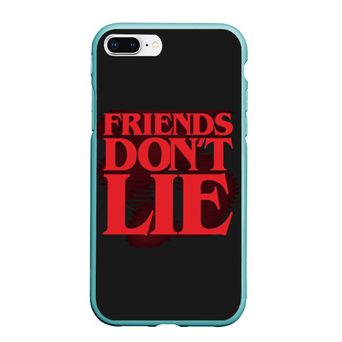 Чехол для iPhone 7Plus/8 Plus матовый Friends Dont Lie, цвет мятный