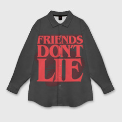 Мужская рубашка oversize 3D Friends Dont Lie