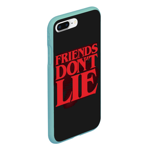 Чехол для iPhone 7Plus/8 Plus матовый Friends Dont Lie, цвет мятный - фото 3