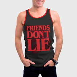 Мужская майка 3D Friends Dont Lie - фото 2