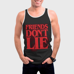 Мужская майка 3D Friends Dont Lie - фото 2