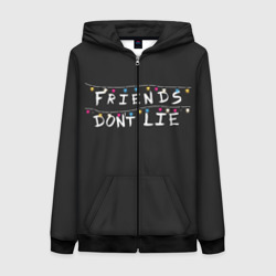 Женская толстовка 3D на молнии Friends Dont Lie