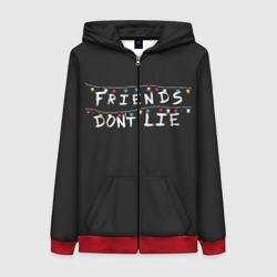 Женская толстовка 3D на молнии Friends Dont Lie