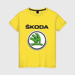 Женская футболка хлопок Skoda