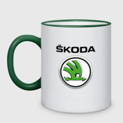 Кружка двухцветная Skoda