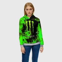 Женская толстовка 3D Monster energy - фото 2
