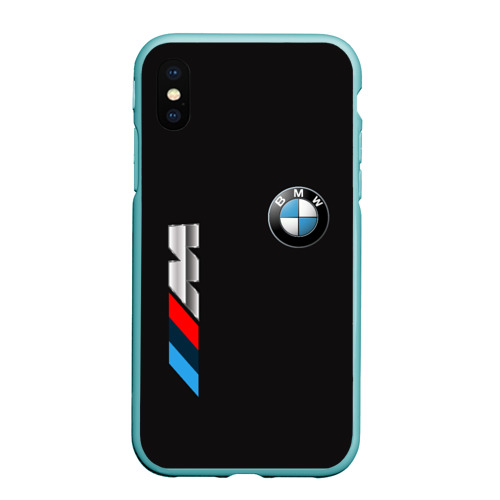 Чехол для iPhone XS Max матовый Bmw, цвет мятный