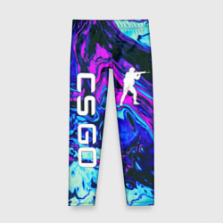 Детские леггинсы 3D CS GO neon КС Го неон