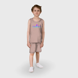 Детская пижама с шортами хлопок CS GO neon КС Го неон - фото 2