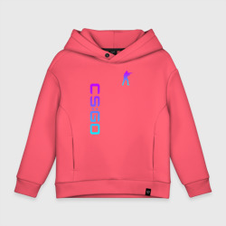 Детское худи Oversize хлопок CS GO neon КС Го неон