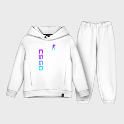 Детский костюм хлопок Oversize CS GO neon КС Го неон