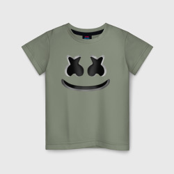 Детская футболка хлопок Fortnite x Marshmello 3D