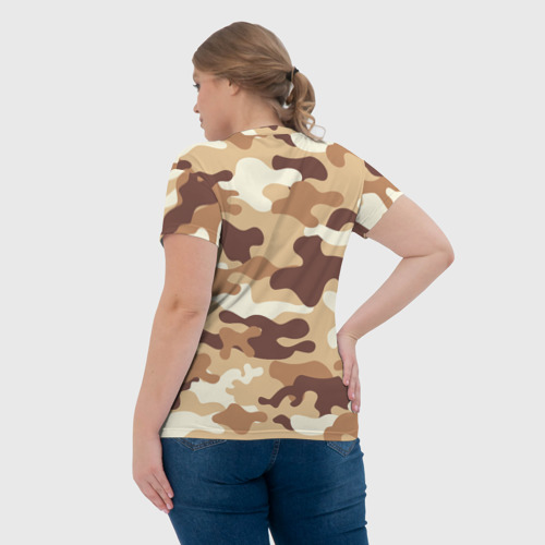 Женская футболка 3D Милитари, цвет 3D печать - фото 7