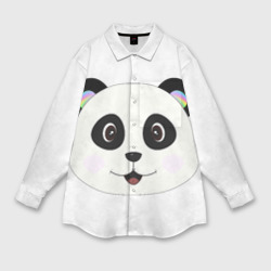 Женская рубашка oversize 3D Panda