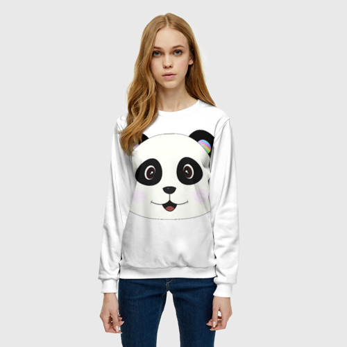 Женский свитшот 3D Panda, цвет 3D печать - фото 3