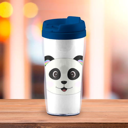 Термокружка-непроливайка Panda, цвет синий - фото 3