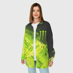 Женская рубашка oversize 3D Monster energy - фото 2