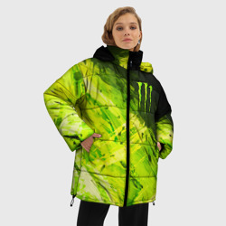 Женская зимняя куртка Oversize Monster energy - фото 2