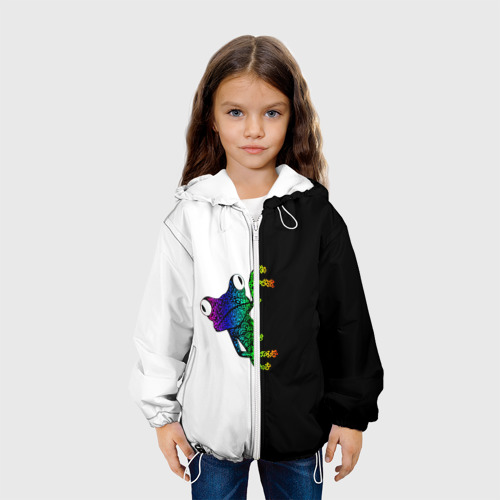 Детская куртка 3D Зверь, цвет белый - фото 4