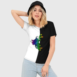 Женская футболка 3D Slim Зверь - фото 2