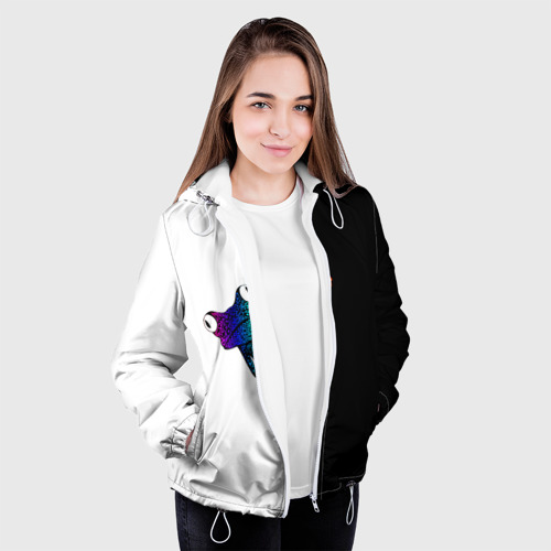 Женская куртка 3D Зверь, цвет белый - фото 4
